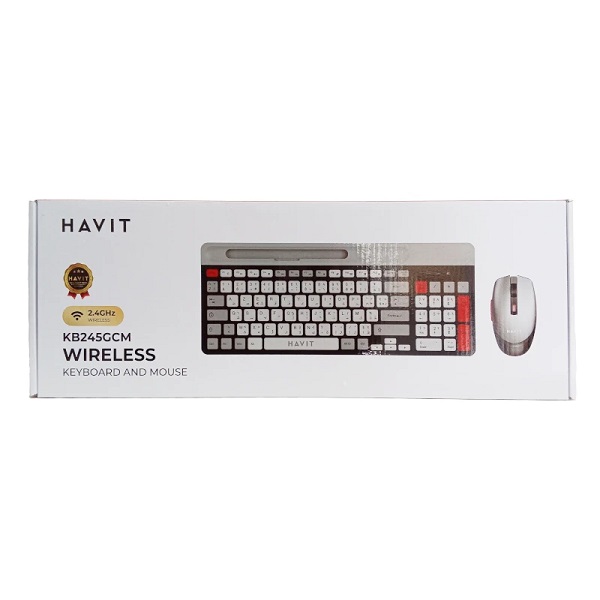 Combo Clavier+Souris 2.4GHz HV-KB245GCM