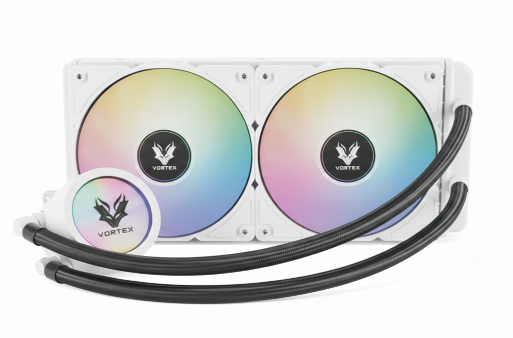 VORTEX Ice Core X2 240 Water Cooling RGB Blanc