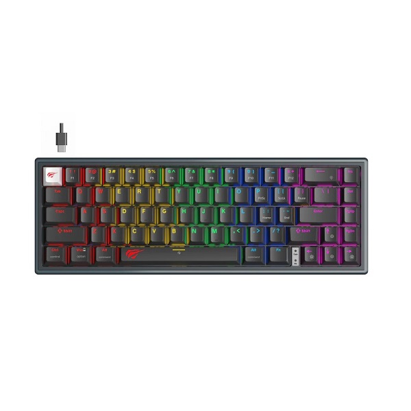 Clavier mécanique Havit KB874L Blanc switches rouges