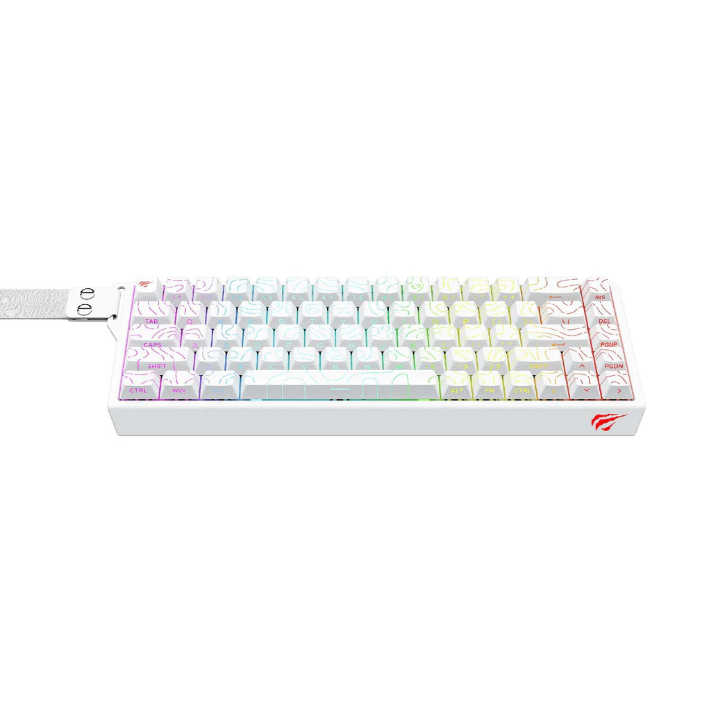 Clavier mécanique Havit KB922L Blanc switches rouges