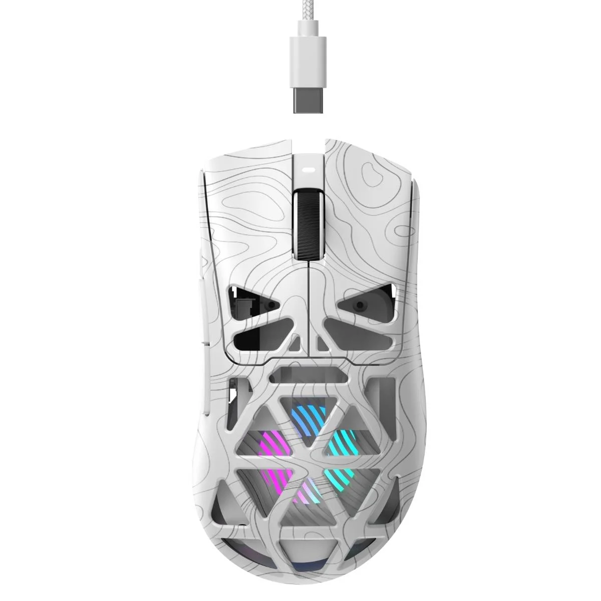 Souris gaming sans fil programmable Havit MS1043WB Blanche