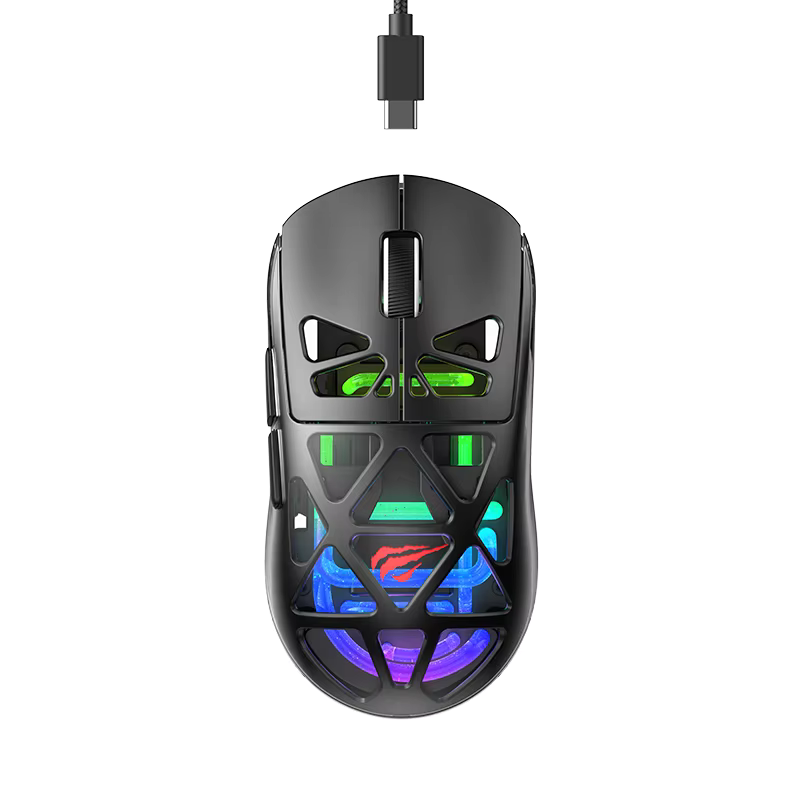 Souris gaming sans fil programmable Havit MS1044WB Noire