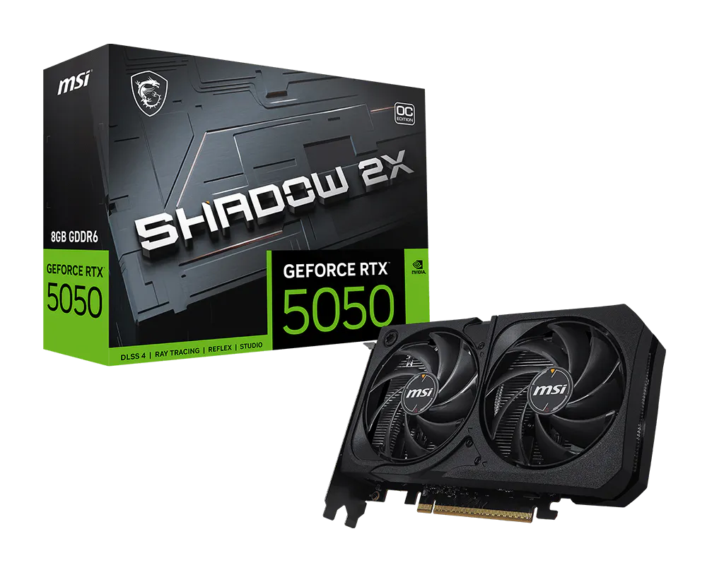 Carte Graphique MSI RTX 5050 8G Gaming Shadow OC