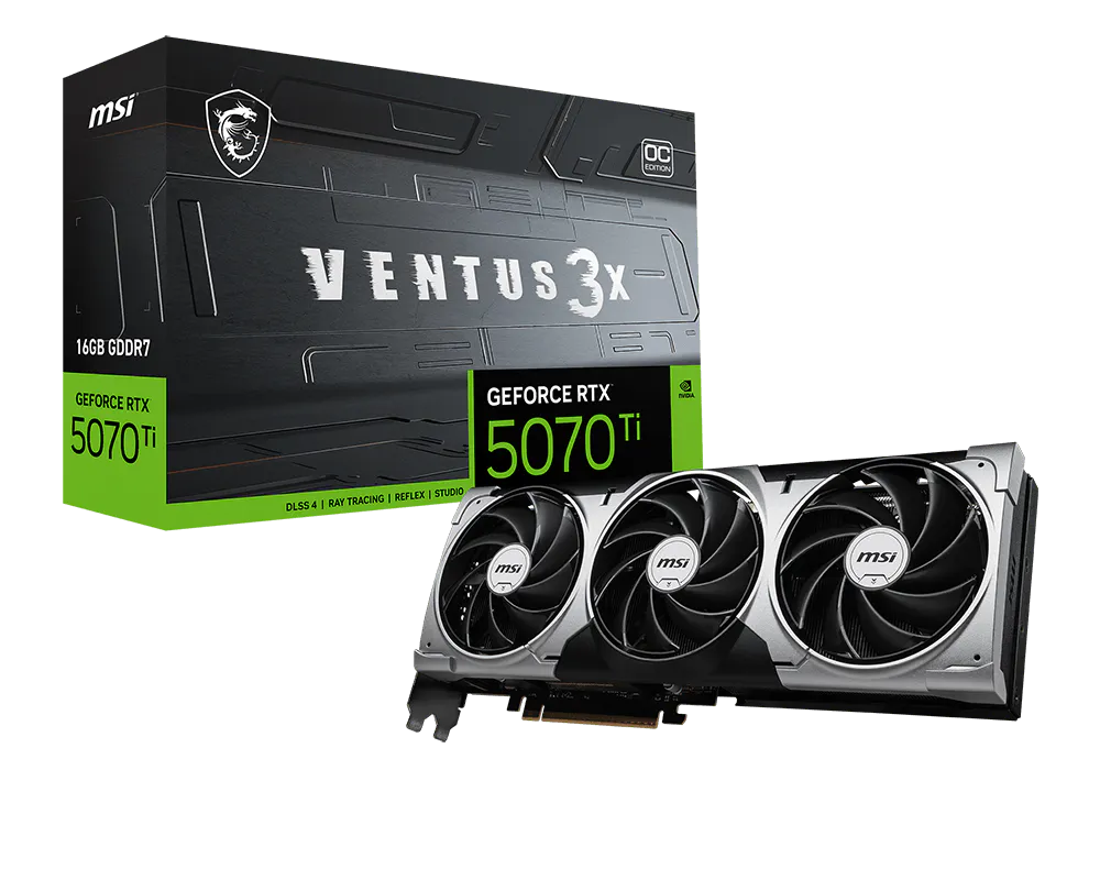 Carte Graphique MSI RTX 5070 Ti 16G Ventus 3X