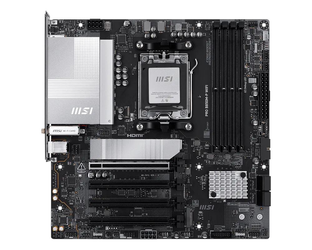 Carte mère MSI B850M-P WiFi7 4xDDR5 WiFi6