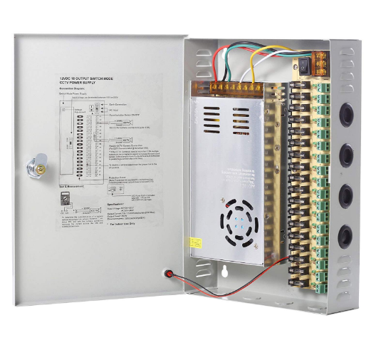 ARMOIRE ALIMENTATION CAMERA 12V 30A 18PORT NEWTECH