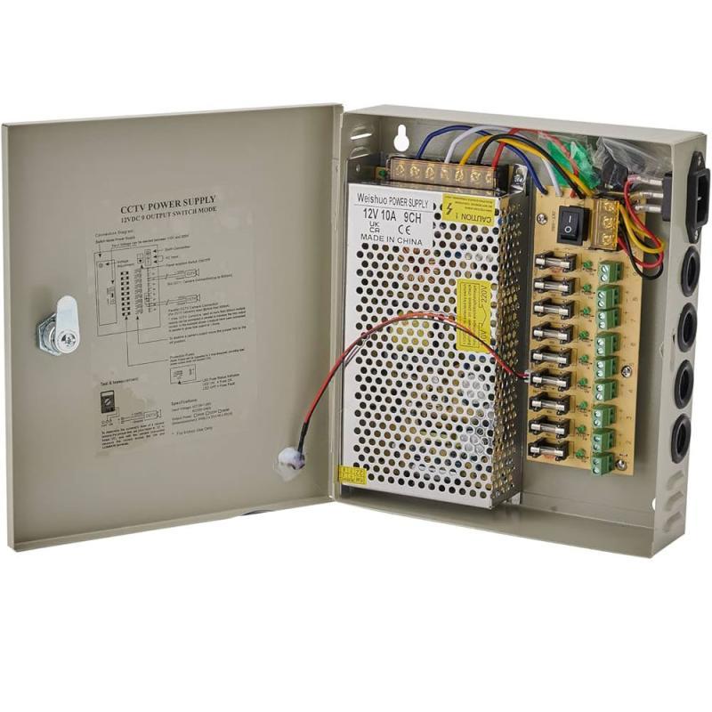 ARMOIRE ALIMENTATION CAMERA 12V 10A 8PORT NEWTECH **UPS**