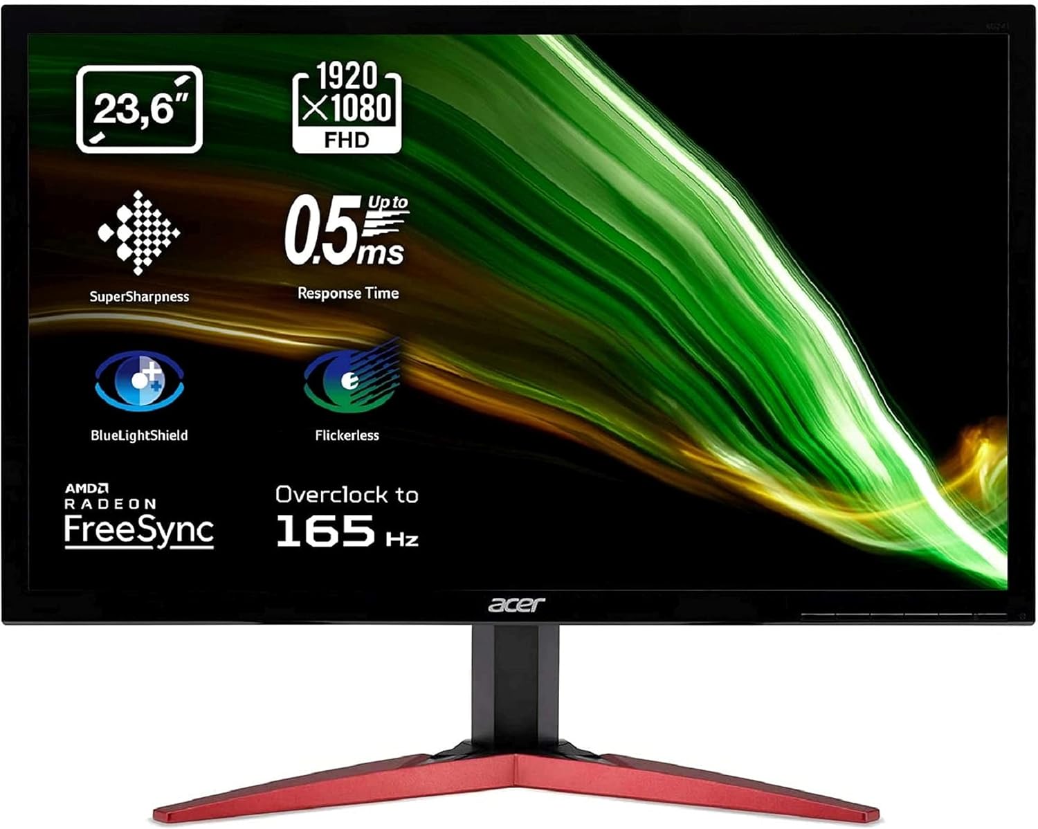 ACER KG241Q Écran Gaming 24" FHD 165Hz TN